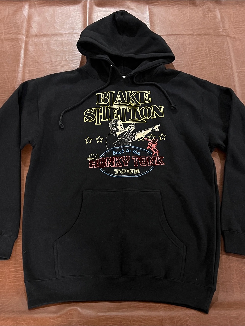 Blake Shelton Honky Tonk Tour Hoodie Sweatshirt - Tour Dates - Large